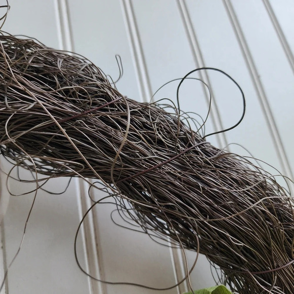 17" Happy Wreath Front Door Wall Lemons Wreath Yellow Tulips - Picture 7 of 9